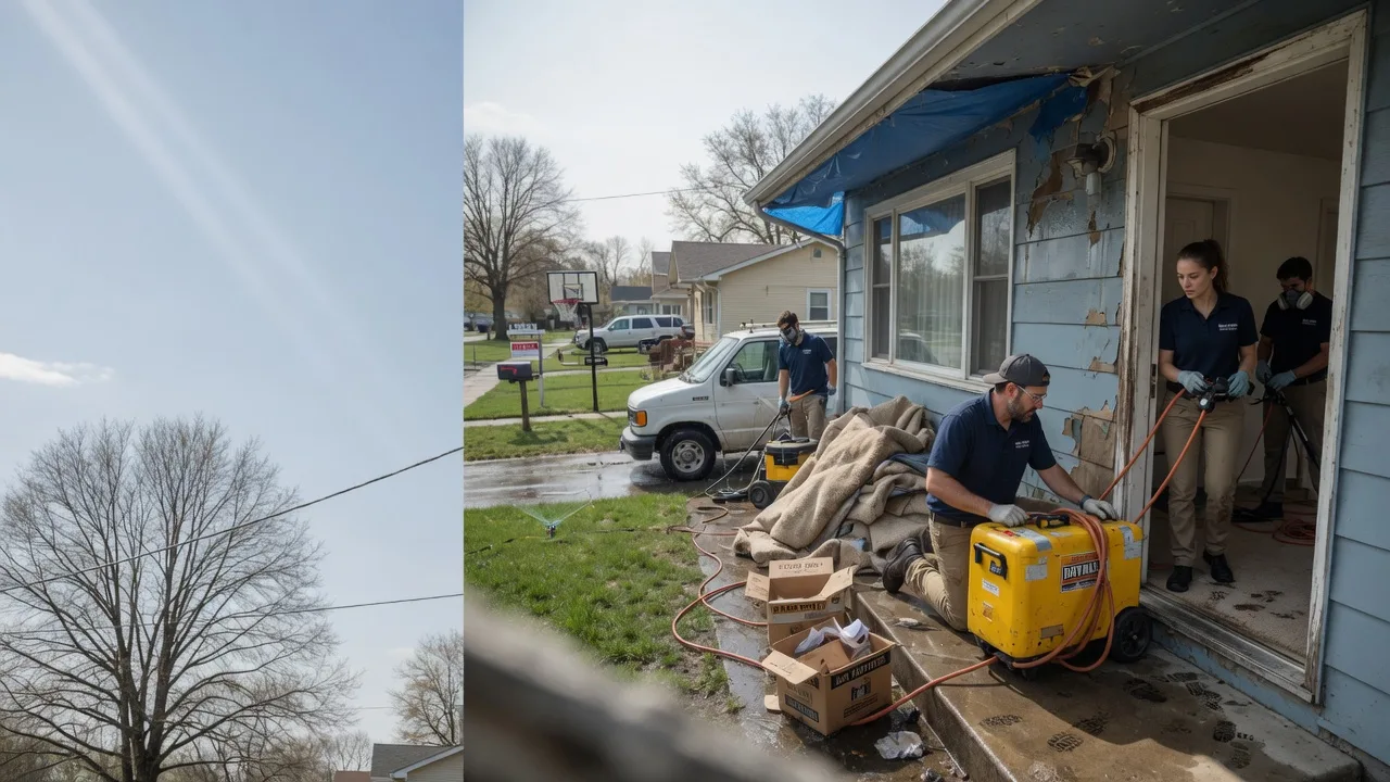 Basement Flood Cleanup in Saint David, IL near me